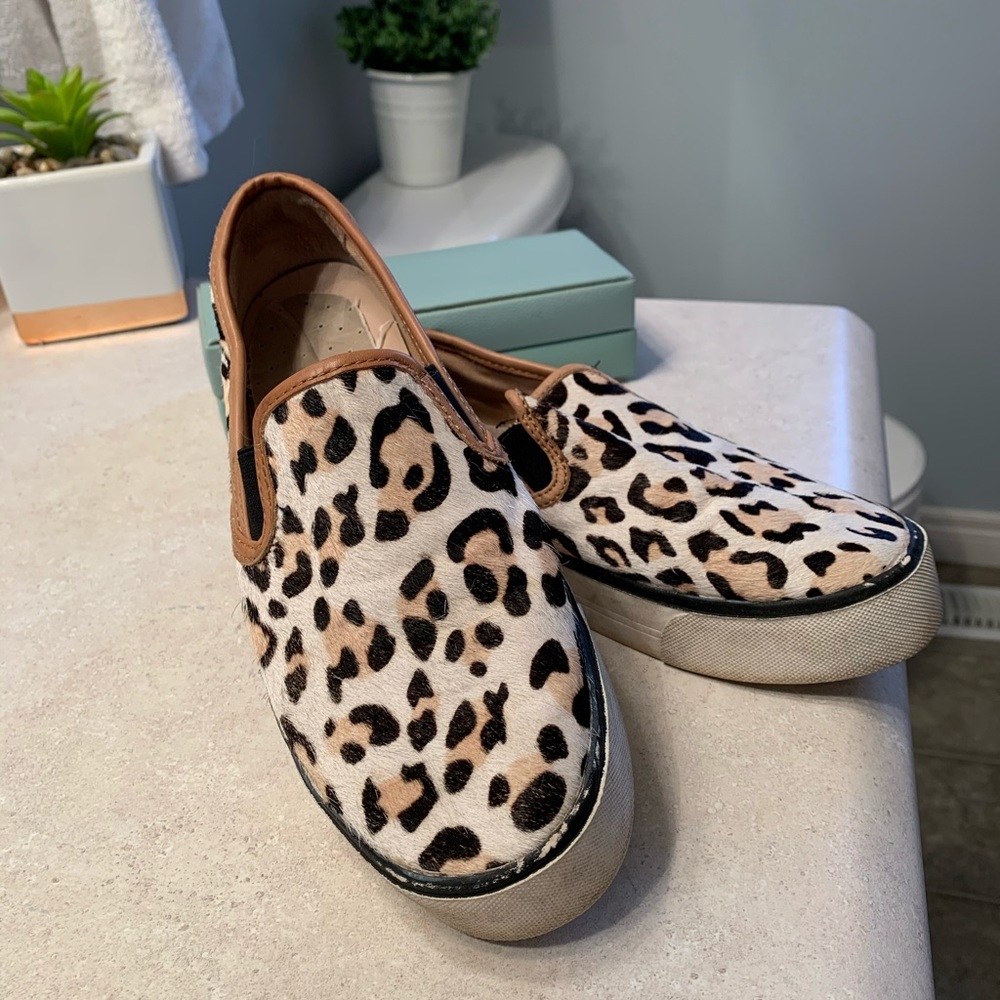 Carvela cheetah print slides